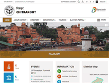 Tablet Screenshot of chitrakoot.nic.in